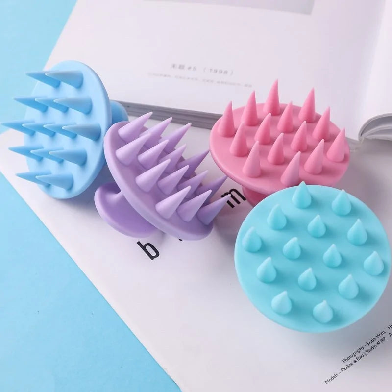 Silicone Shampoo Scalp Hair Massager Comb